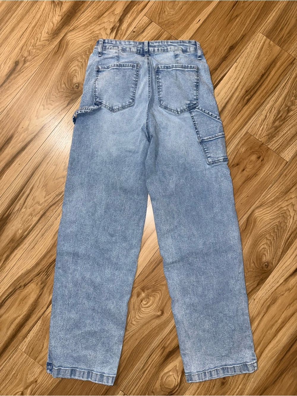 Celebrity Pink Light Blue Straight Leg Carpenter Jeans